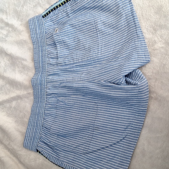 Vineyard Vines blue striped embroidered shorts, small - Picture 3 of 10